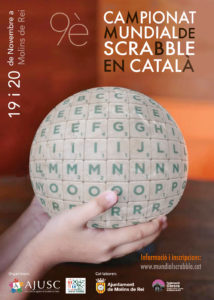 Cartell del 9è Campionat Mundial de Scrabble en català